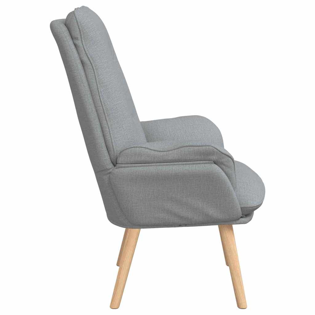 Relax armchair Light grey 69 x 74 x 93 cm fabric