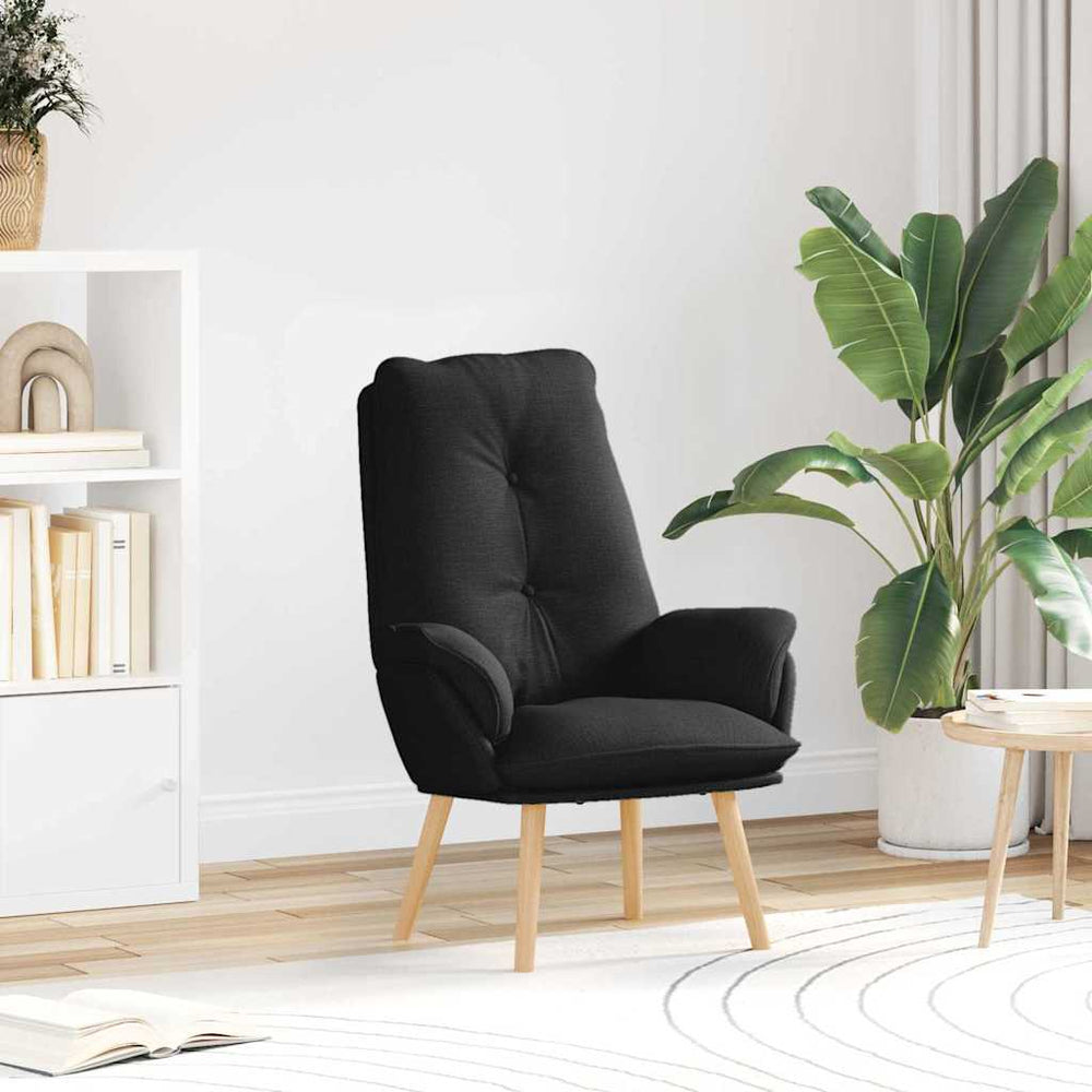 Relax Armchair Black 69 x 74 x 93 cm Fabric