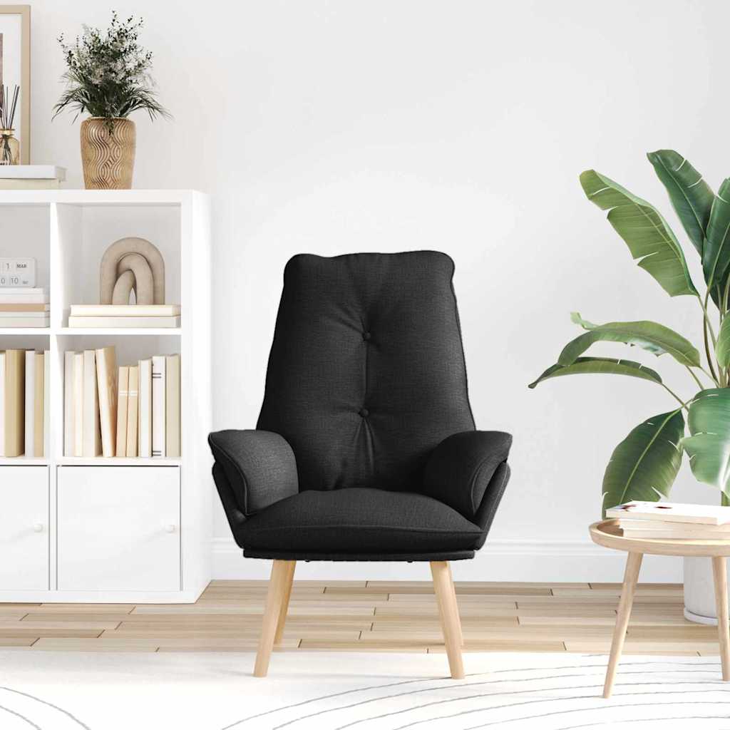 Relax Armchair Black 69 x 74 x 93 cm Fabric