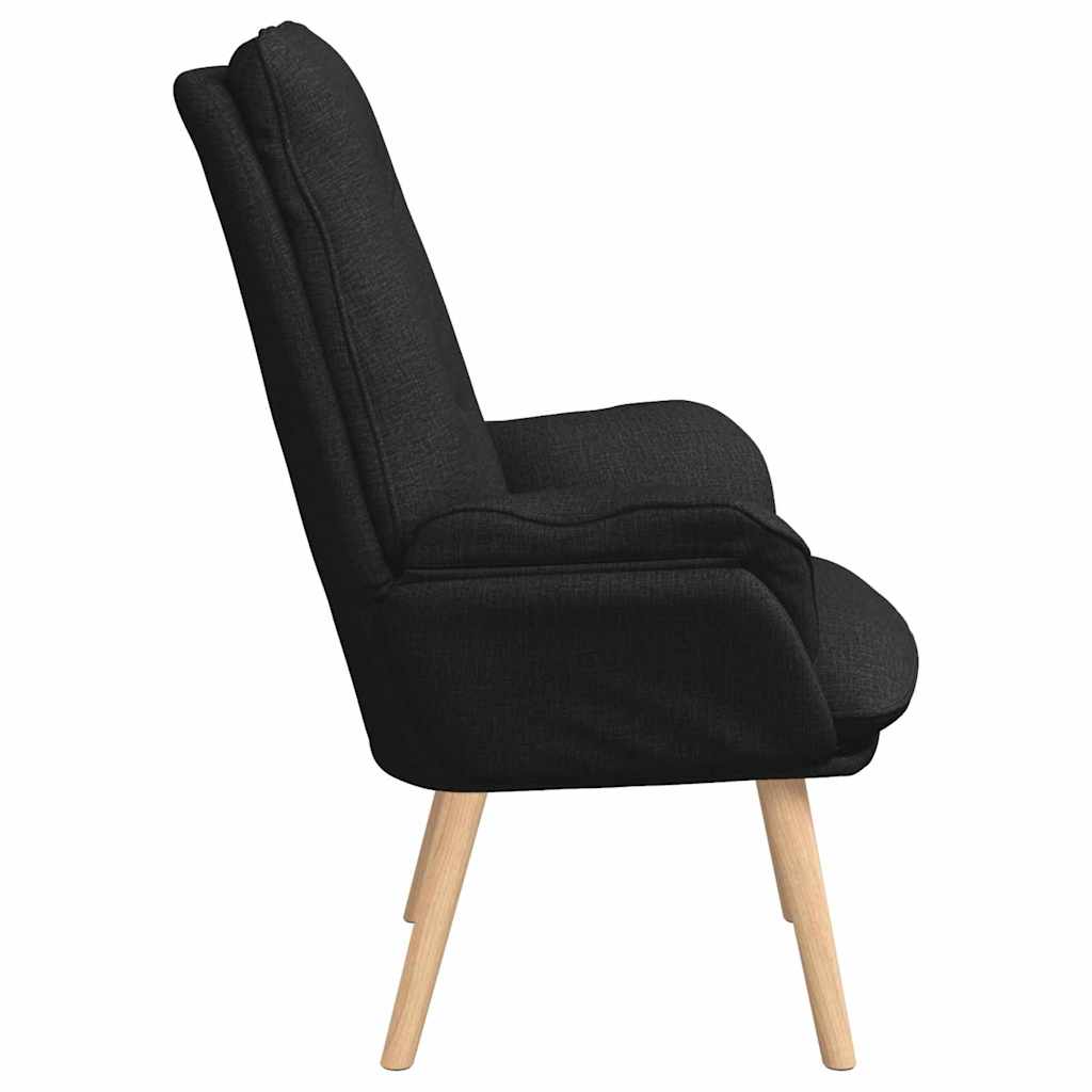 Relax Armchair Black 69 x 74 x 93 cm Fabric