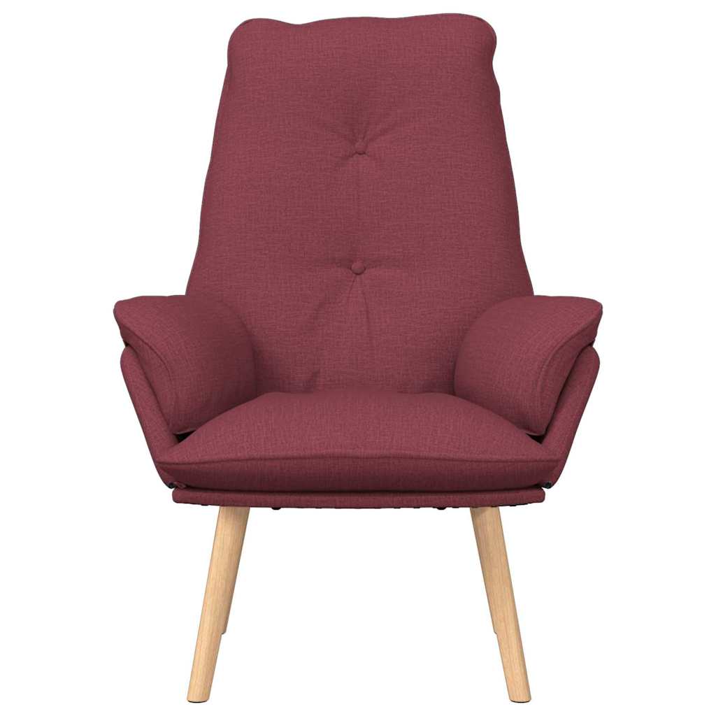 Relax armchair Wine red 69 x 74 x 93 cm fabric