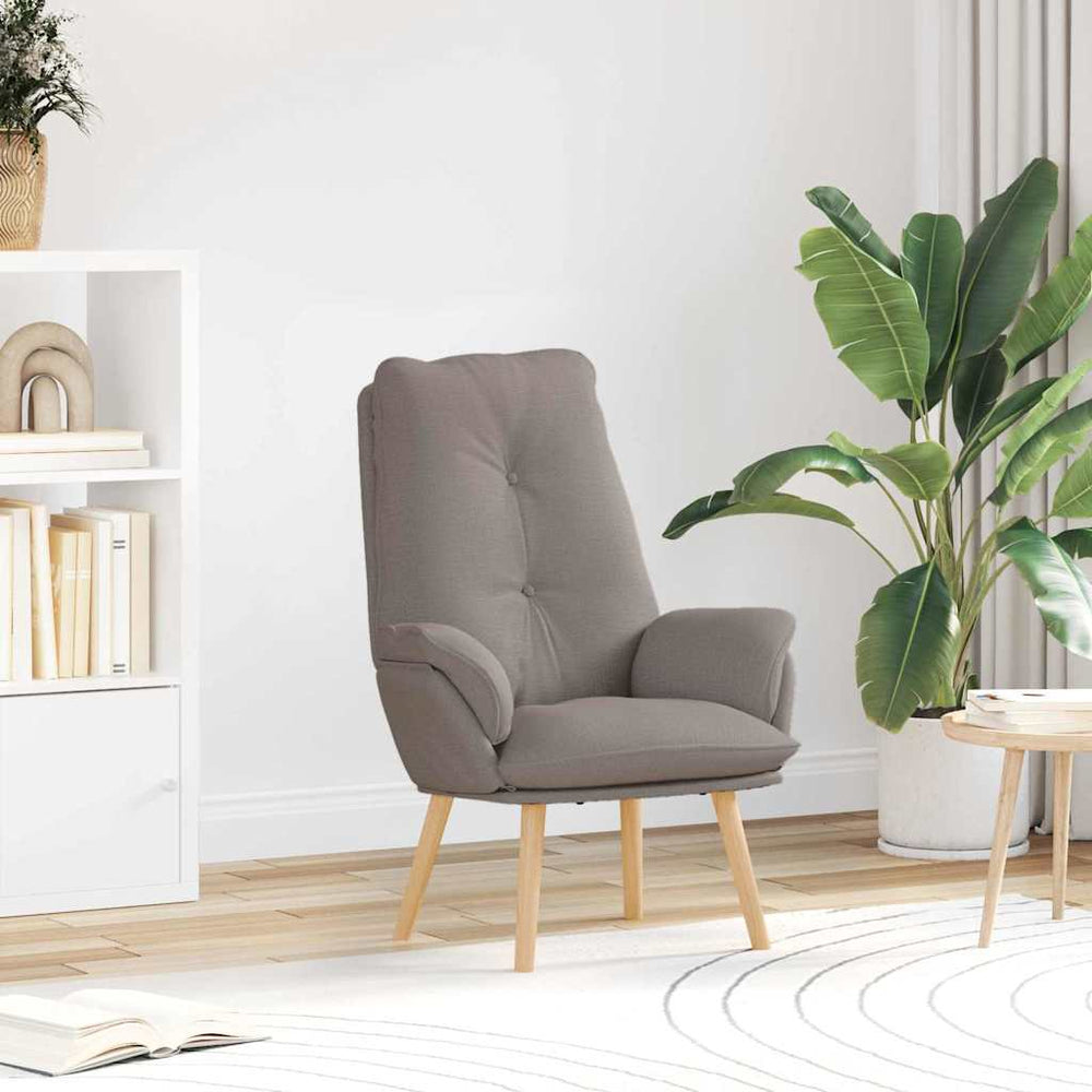 Relaxing Chair Taupe 69 x 74 x 93 cm fabric