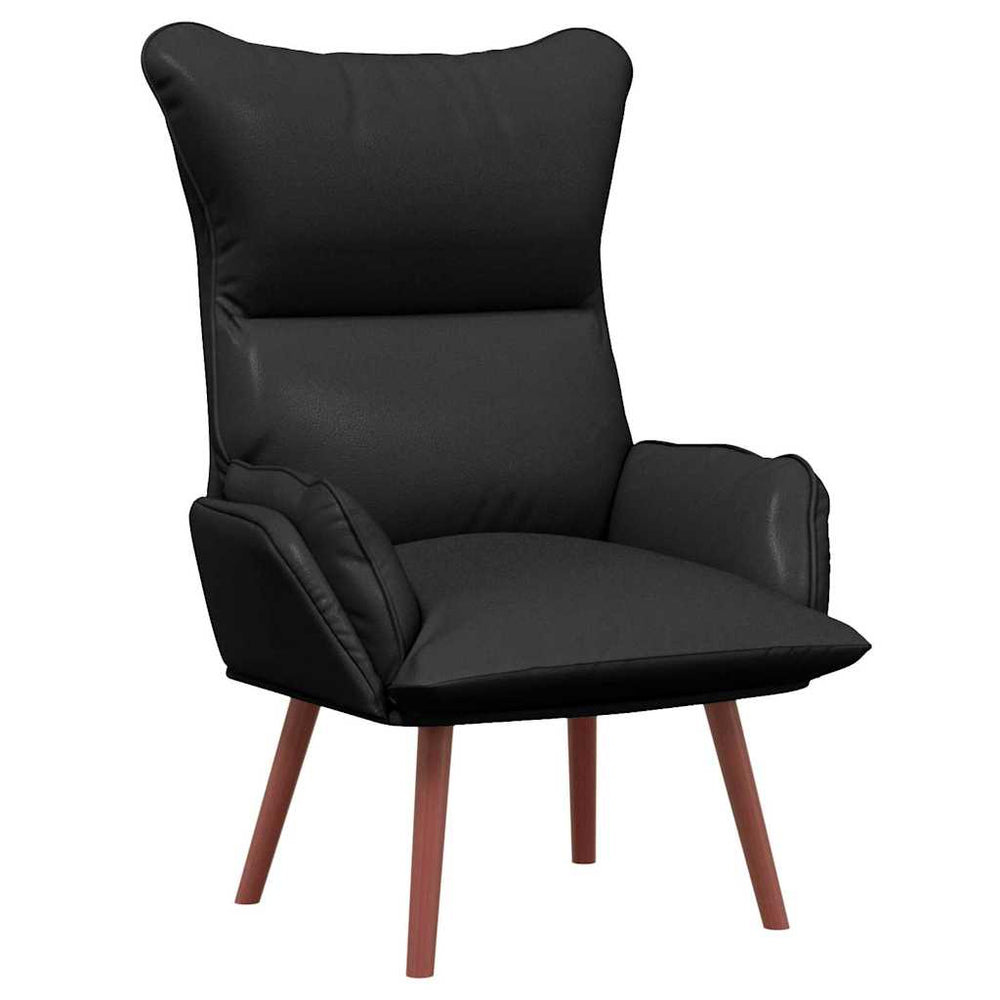 Relax armchair Black 69 x 74 x 93 cm Artificial leather
