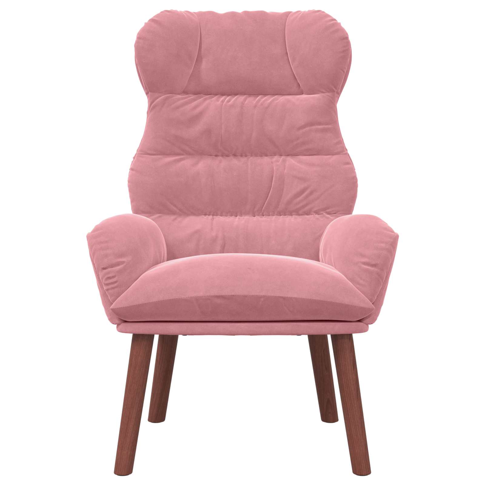 Relaxing Chair Pink 69 x 74 x 93 cm Velvet