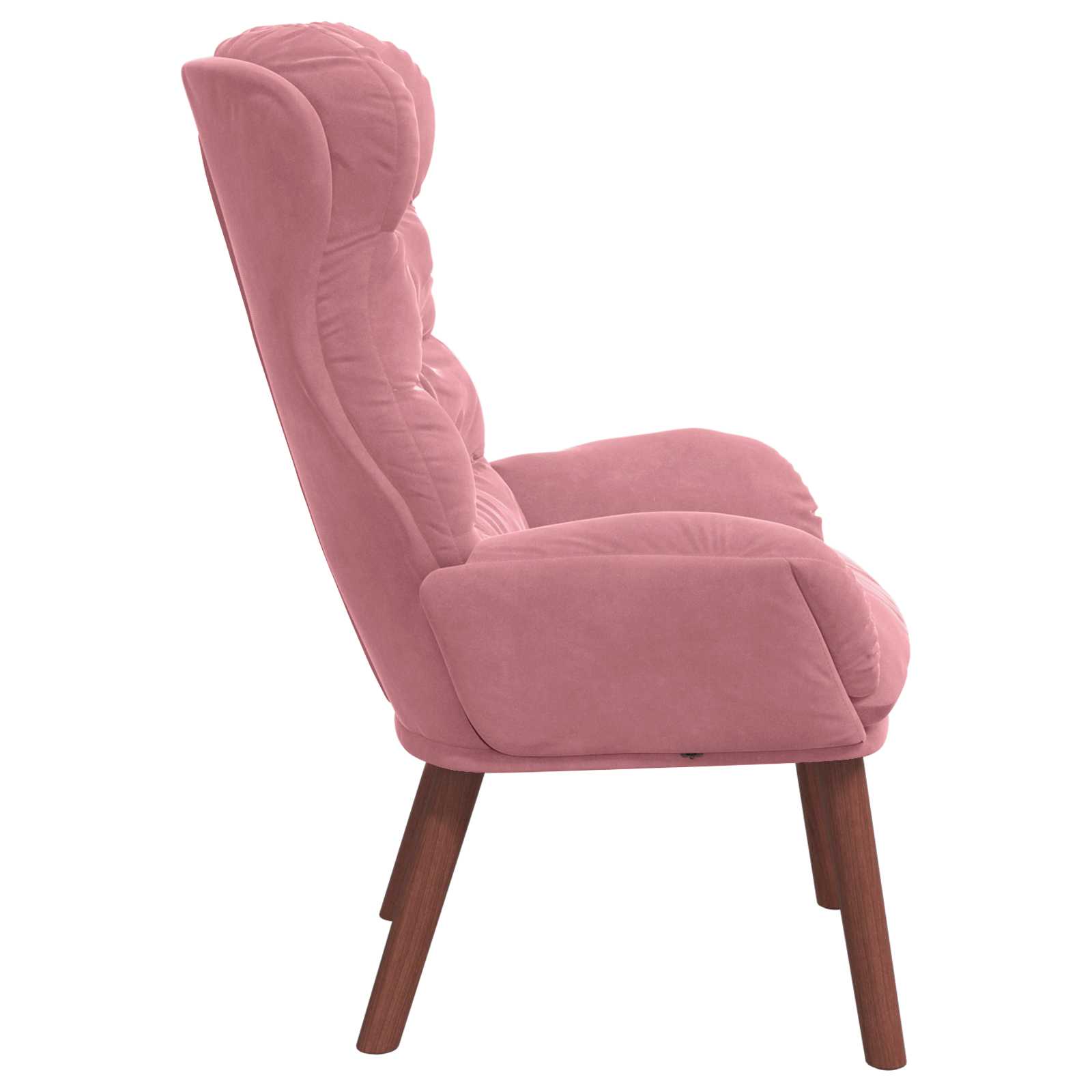 Relaxing Chair Pink 69 x 74 x 93 cm Velvet