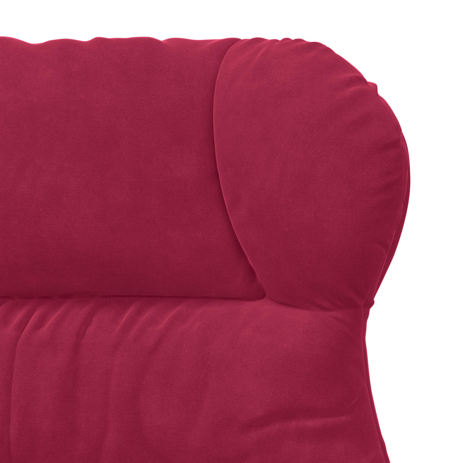 Lounge Chair Wine Red Velvet