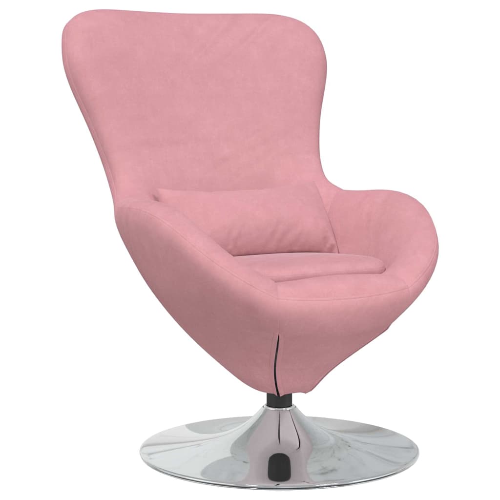Kiaušinio krėslas Rožinė Velvet