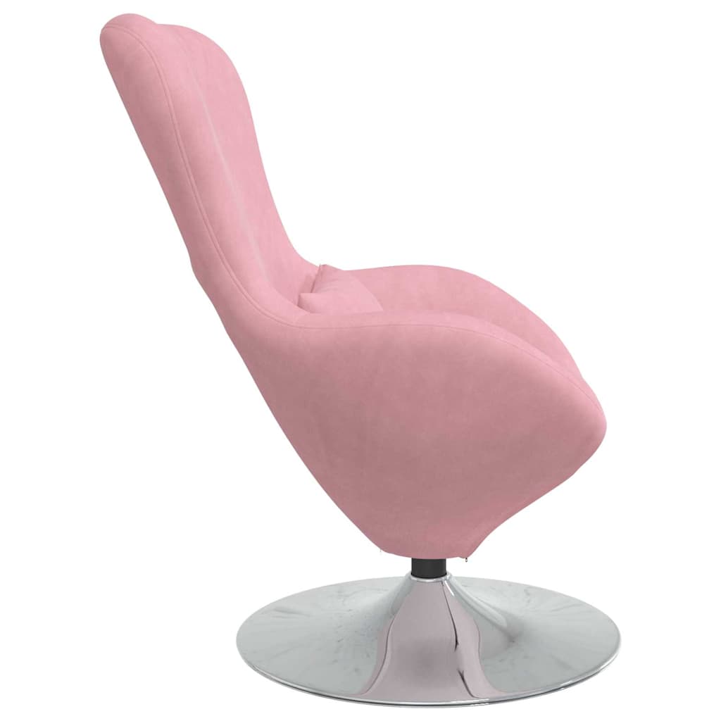 Kiaušinio krėslas Rožinė Velvet