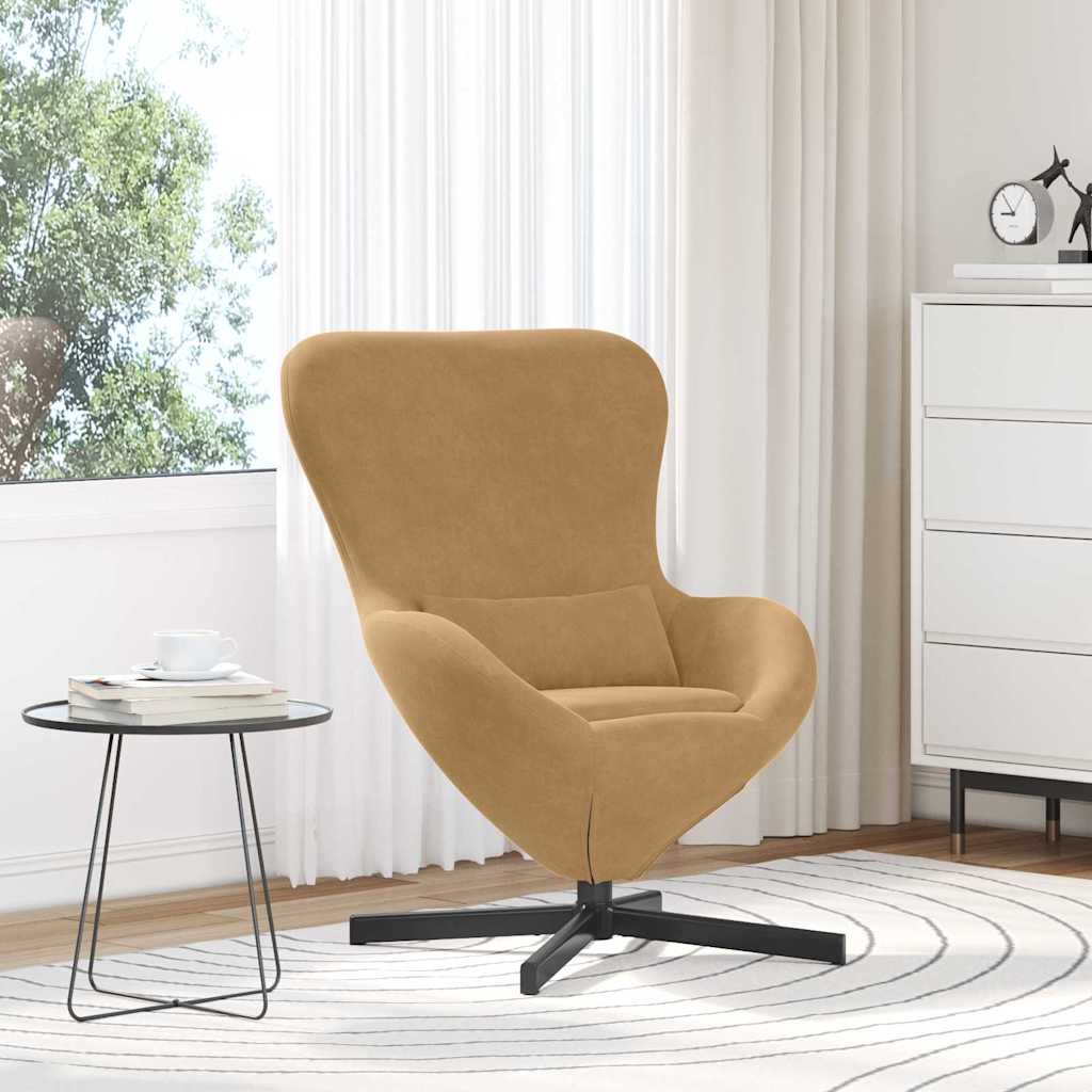 Kiaušinio formos krėslas Ruda 63 x 73 x 90 cm Aksomas