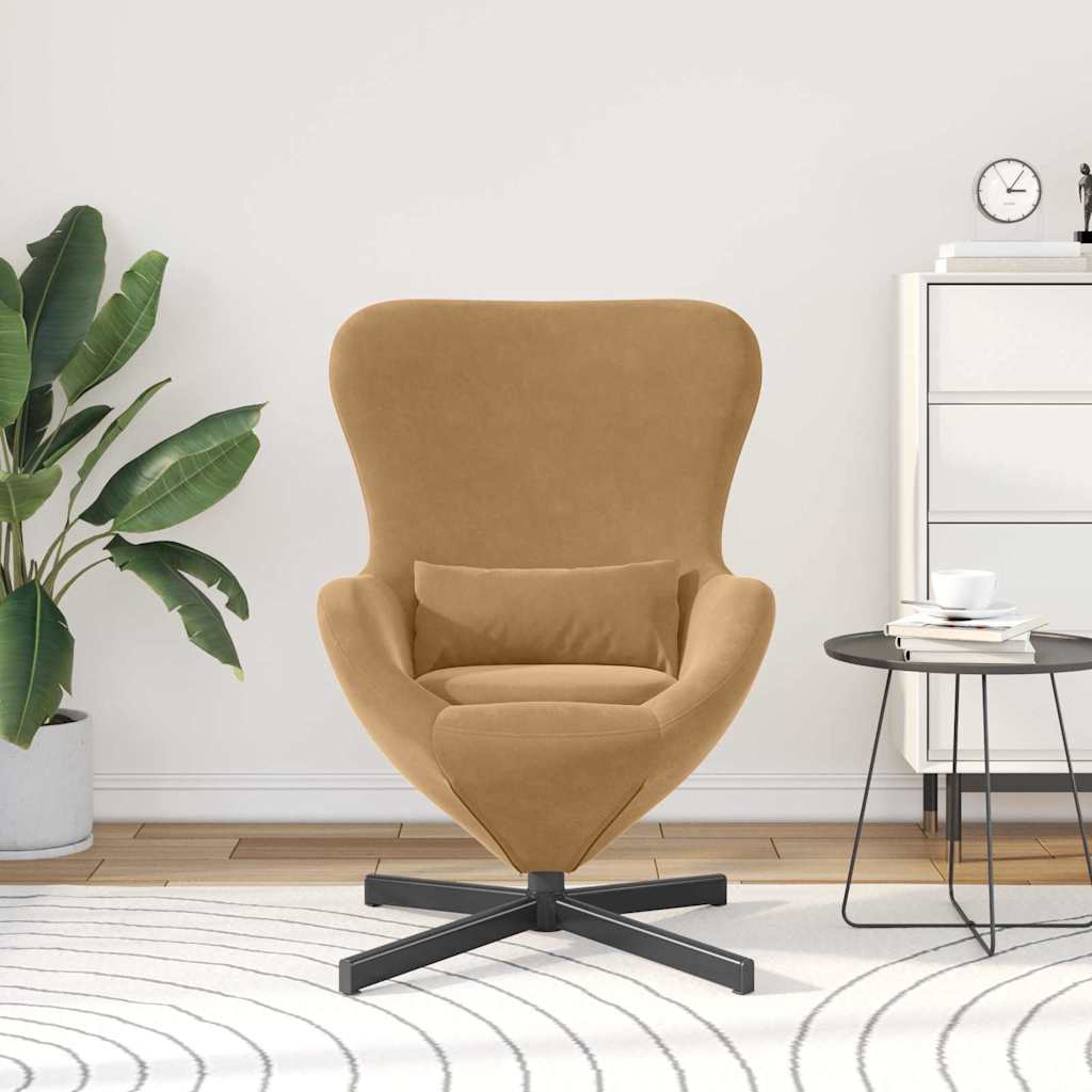 Kiaušinio formos krėslas Ruda 63 x 73 x 90 cm Aksomas