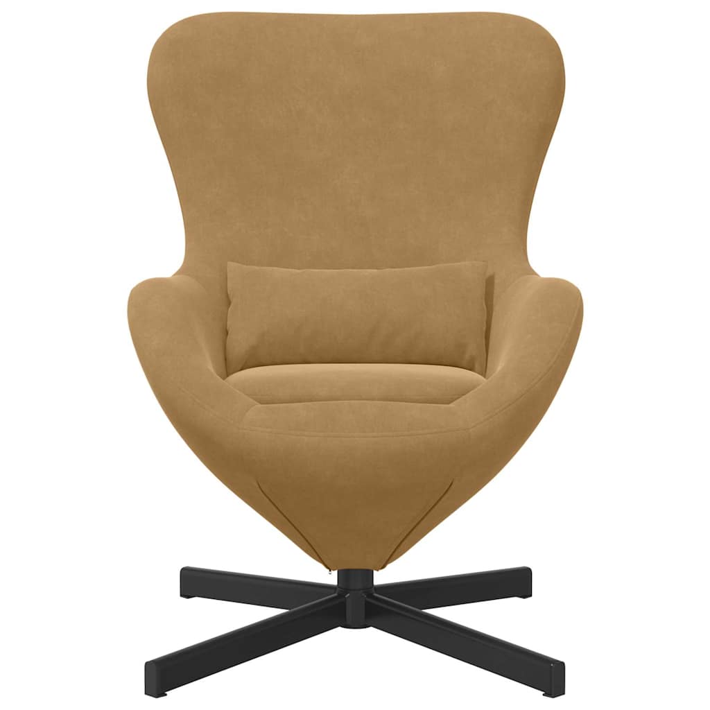 Kiaušinio formos krėslas Ruda 63 x 73 x 90 cm Aksomas