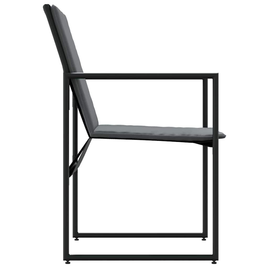 Sodo kėdės 4 pcs Juoda ir antracito 50.5 x 59 x 81.5 cm