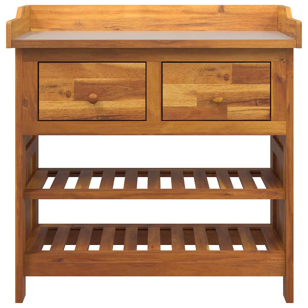 Dārza skapis Brūns 78 x 36,5 x 78 cm stiprs akācijas koks