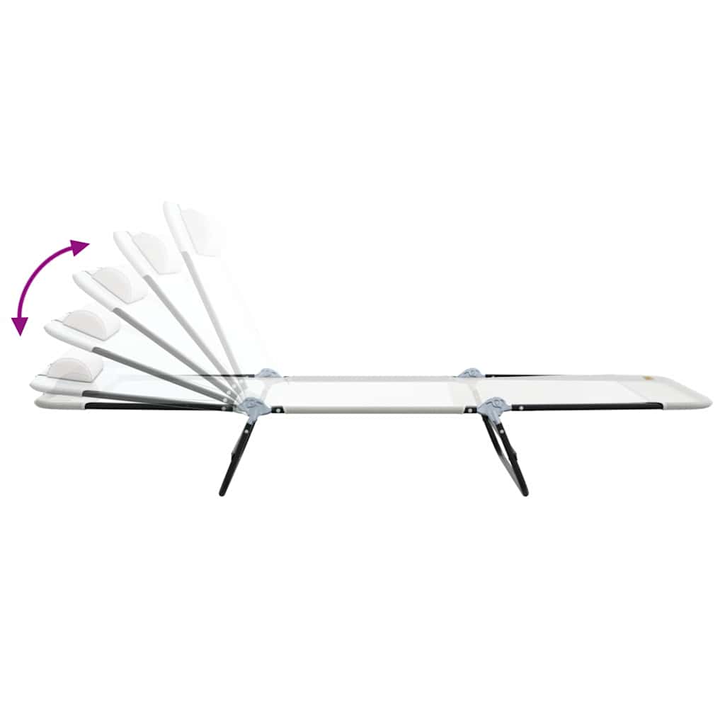 Sulankstomas gultas Kreminė 182 x 55 x 85,5 cm Tekstilenas