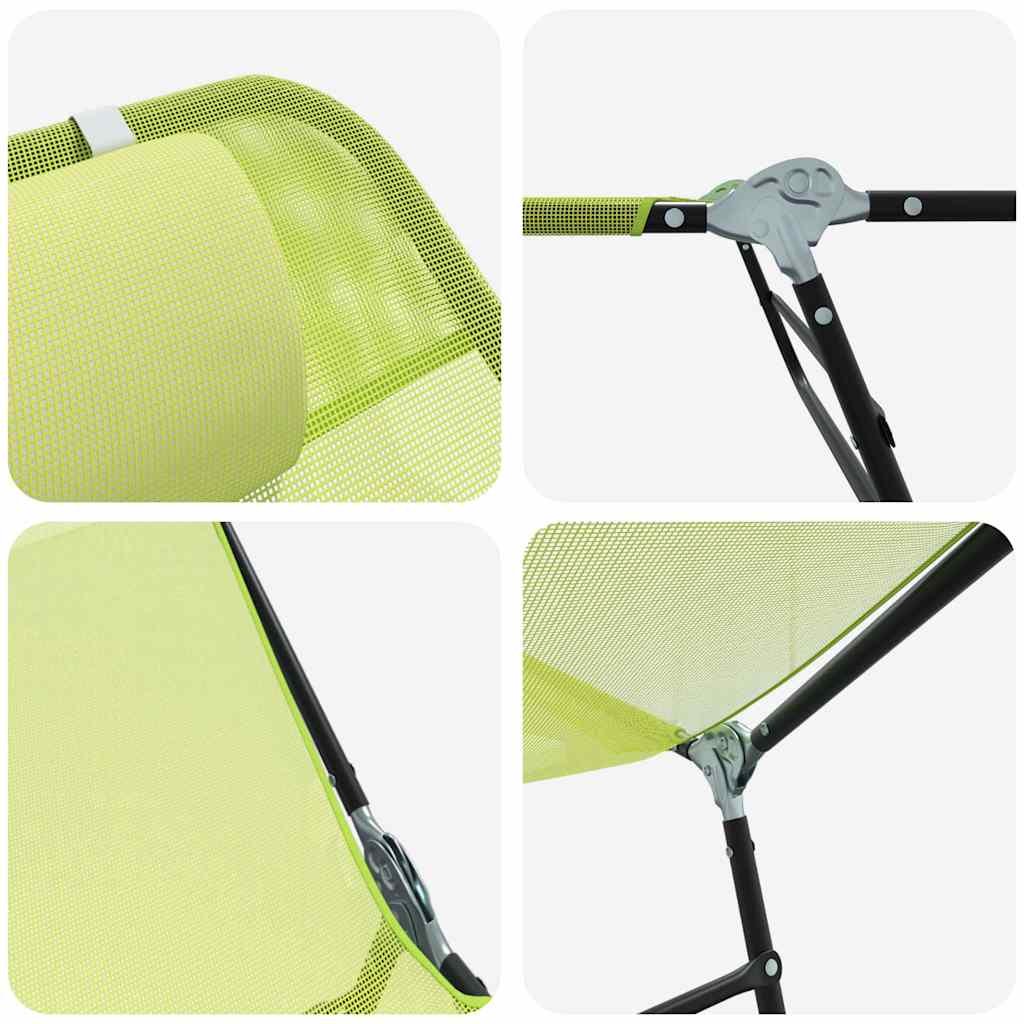 Sulankstomas gultas Žalia 182 x 55 x 85,5 cm Tekstilenas
