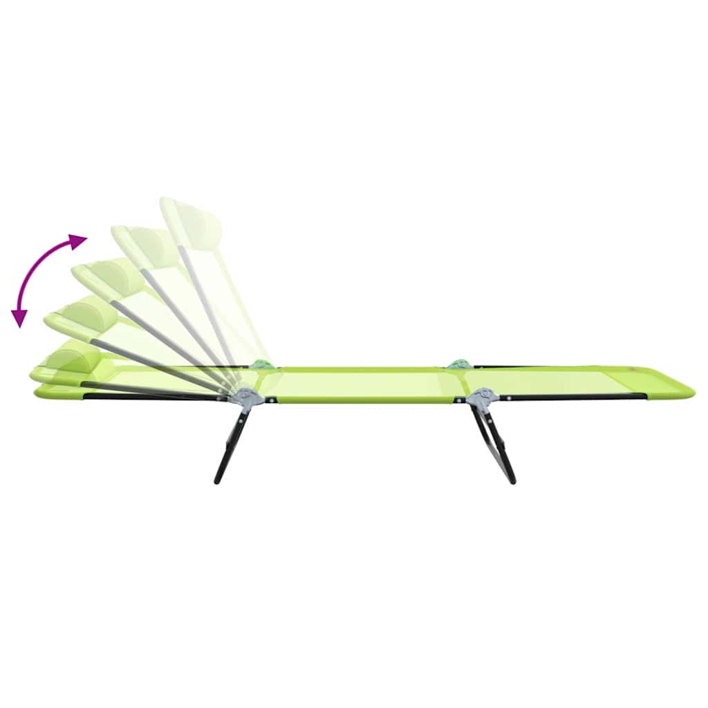 Sulankstomas gultas Žalia 182 x 55 x 85,5 cm Tekstilenas