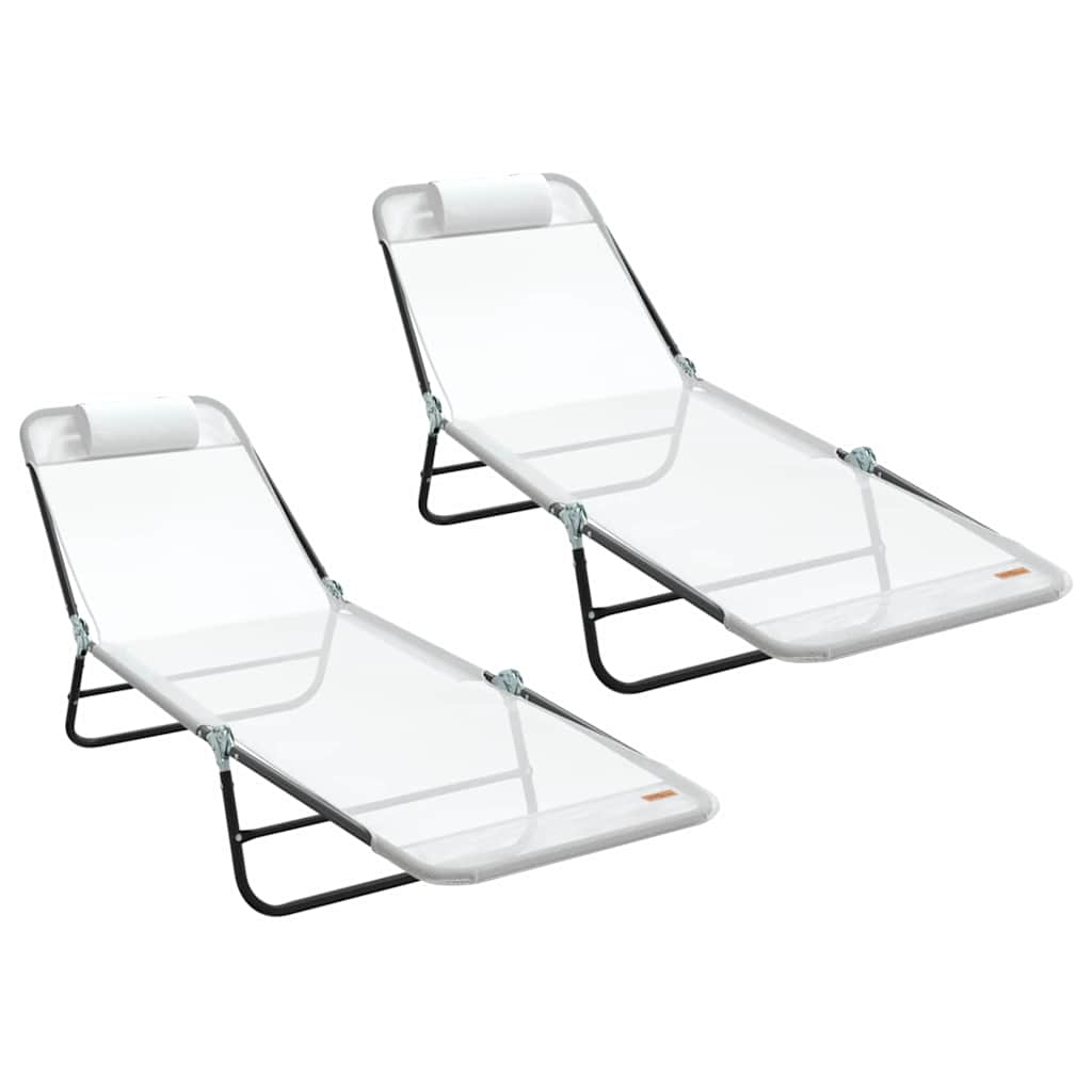 Sulankstomas gultas 2 pcs Kreminė 182 x 55 x 85,5 cm