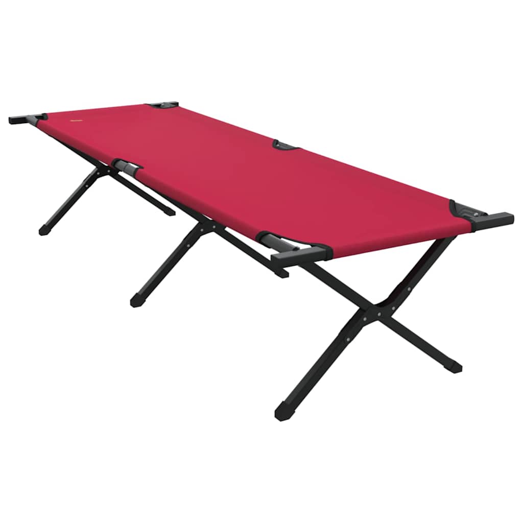 Folding Camping Bed Red Oxford Fabric
