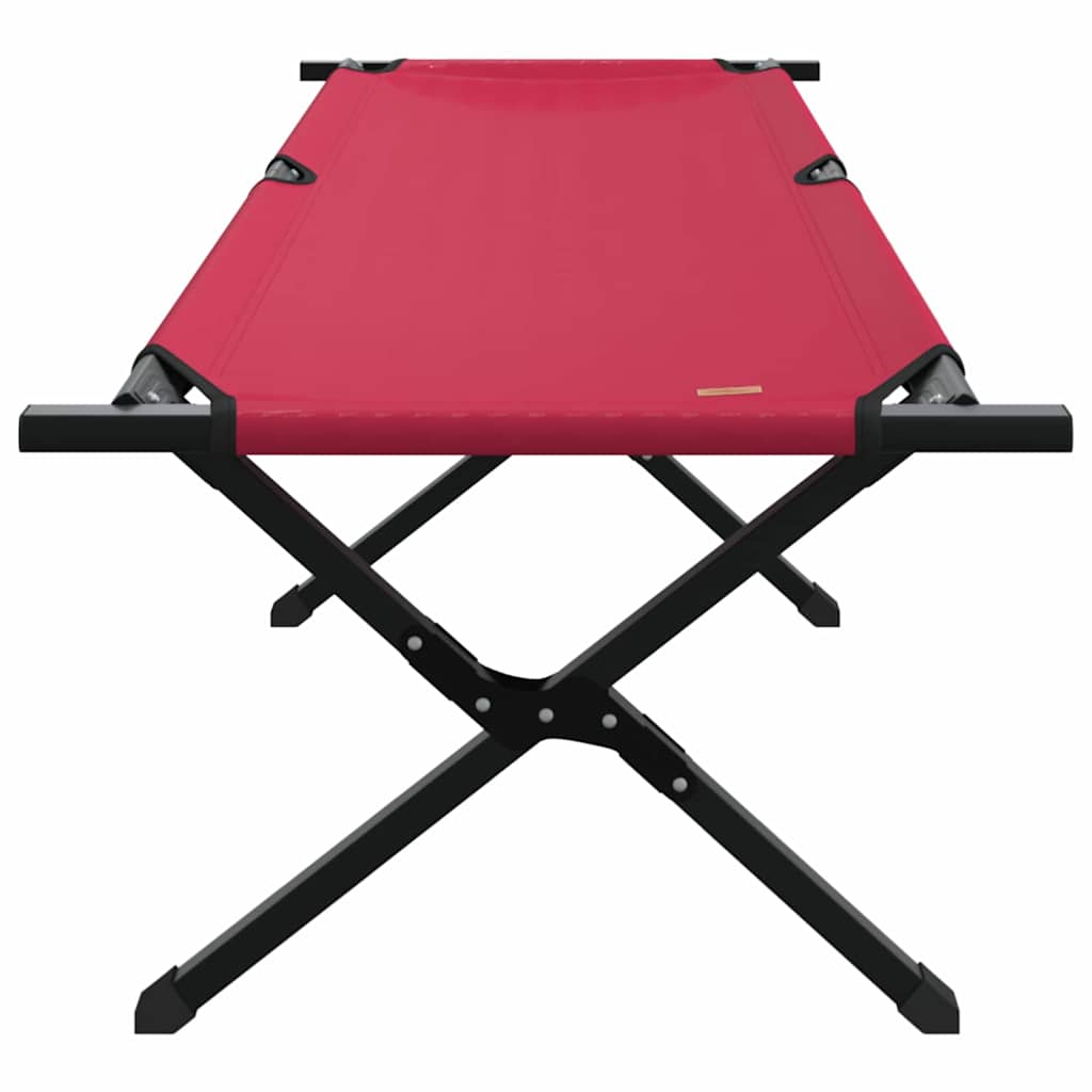 Folding Camping Bed Red Oxford Fabric