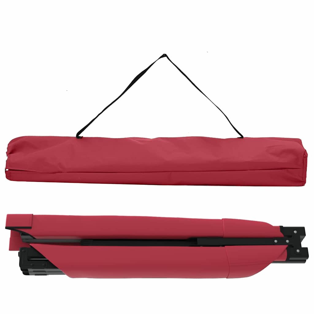 Folding Camping Bed Red Oxford Fabric