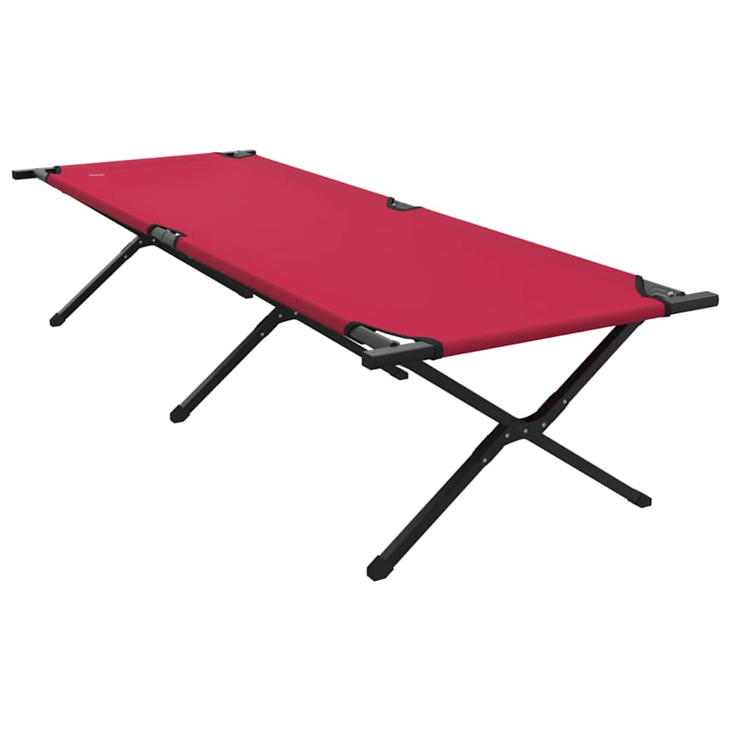Folding Camping Bed Red Oxford Fabric