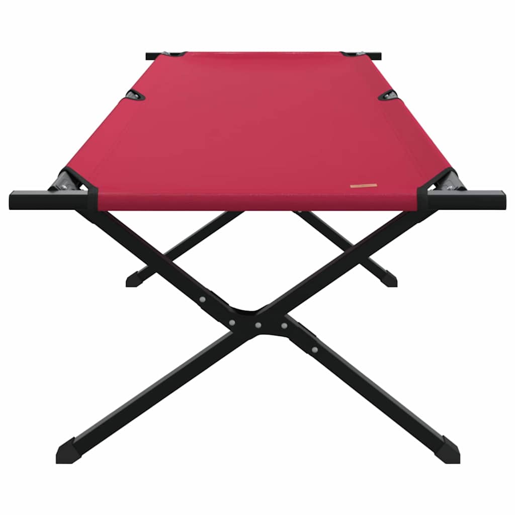 Folding Camping Bed Red Oxford Fabric