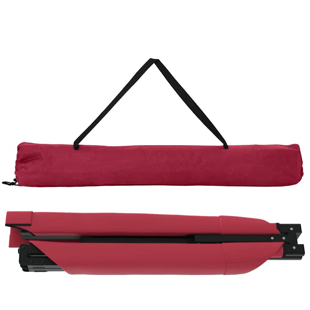 Folding Camping Bed Red Oxford Fabric