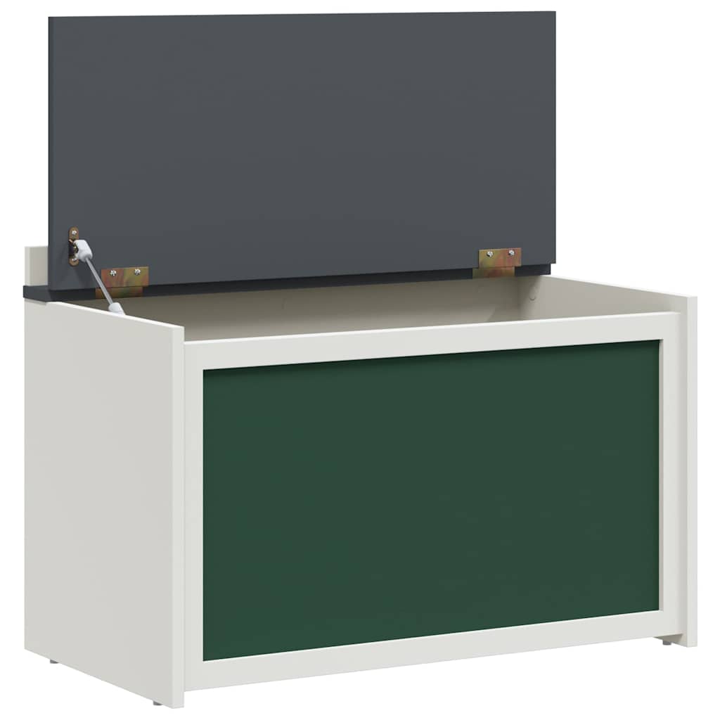 Žaislų dėžė Pilka ir balta 73 x 33 x 55 cm Apdirbta mediena