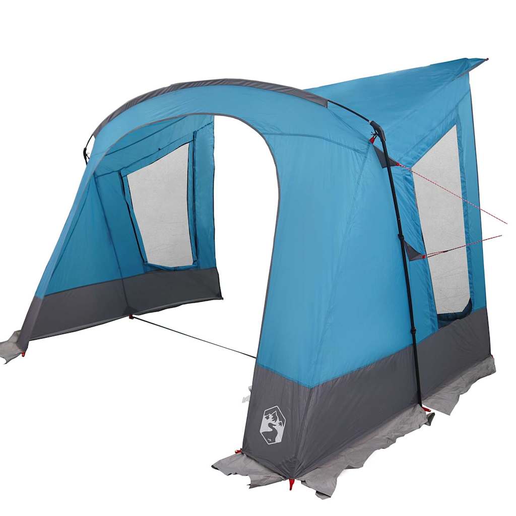 Kempinga telts 5 personām ar jumtiņu Zila 410 x 275 x 245 cm
