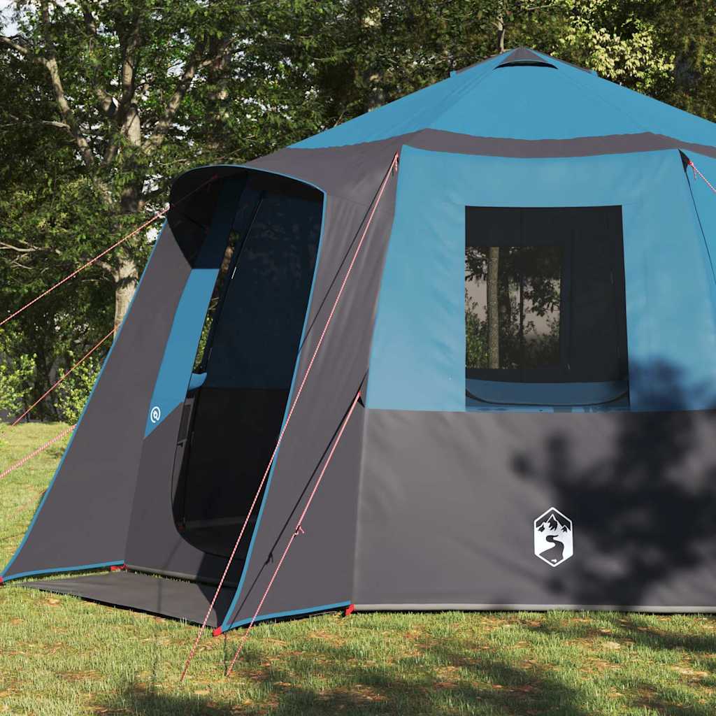 Canopy tent with roof Blue and Grey 405 x 405 x 273 cm