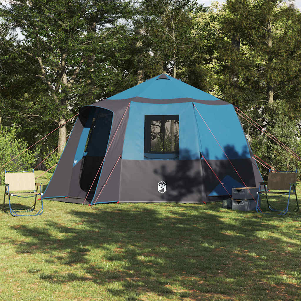 Canopy tent with roof Blue and Grey 405 x 405 x 273 cm
