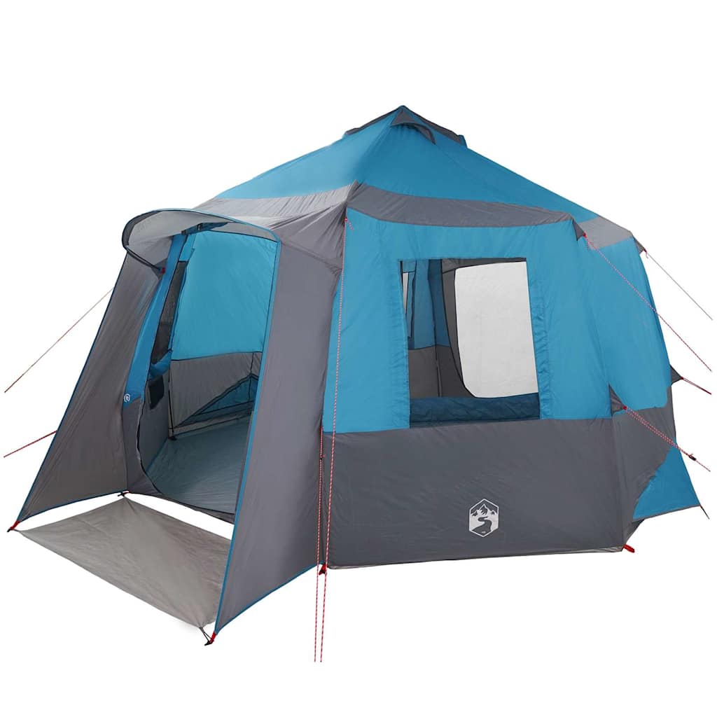 Canopy tent with roof Blue and Grey 405 x 405 x 273 cm