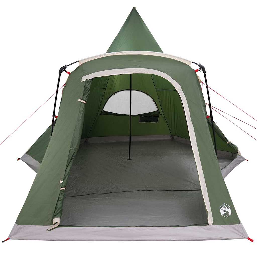 Teepee palapinė 5 žmonėms su stogu Žalia 545 x 450 x 295 cm