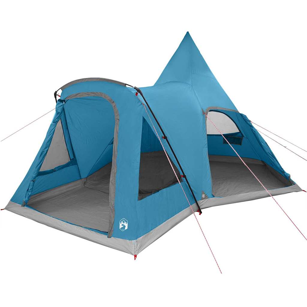 Tipi telts 5 personām ar jumtu, zila, 545 x 450 x 295 cm
