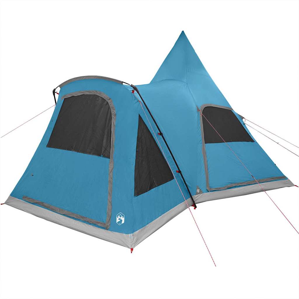 Tipi telts 5 personām ar jumtu, zila, 545 x 450 x 295 cm