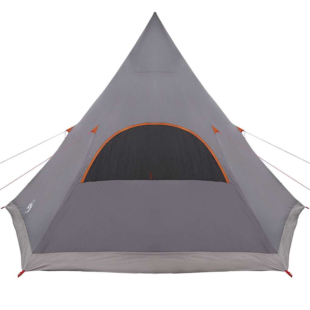 Teepee palapinė 5 žmonėms Pilka ir oranžinė 545 x 450 x 295 cm