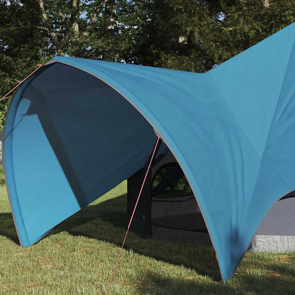 Tipi telts ar jumtu Zila un Pelēka 600 x 600 x 347 cm