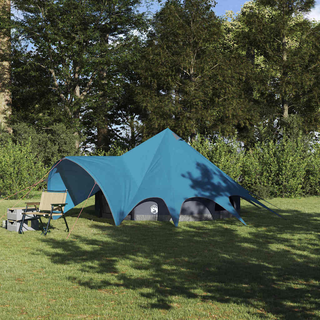 Tipi telts ar jumtu Zila un Pelēka 600 x 600 x 347 cm