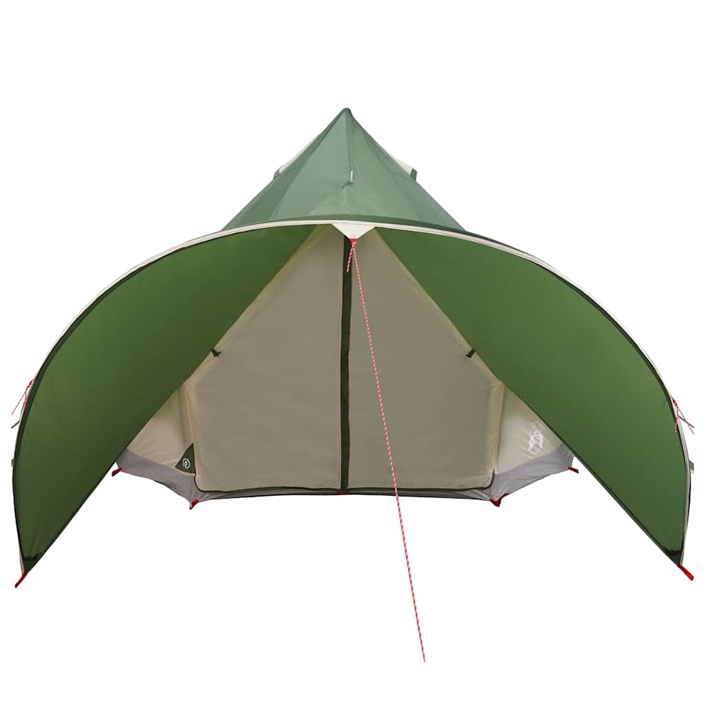 Tipi telts ar jumtu Zaļa un pelēka 600 x 600 x 347 cm