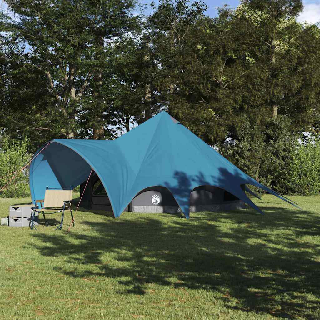 Tipi telts ar jumtu Zila un Pelēka 600 x 600 x 347 cm