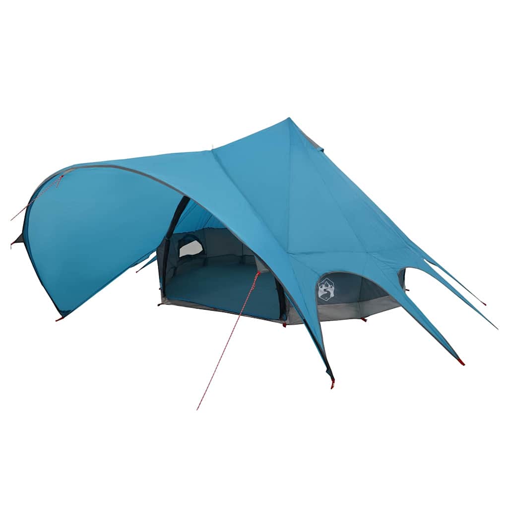 Tipi telts ar jumtu Zila un Pelēka 600 x 600 x 347 cm