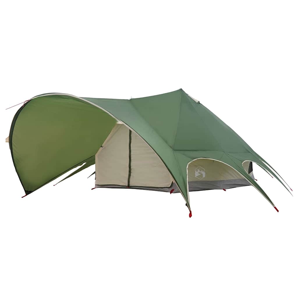 Teepee palapinė su stogu Žalia ir Pilka 600 x 600 x 347 cm