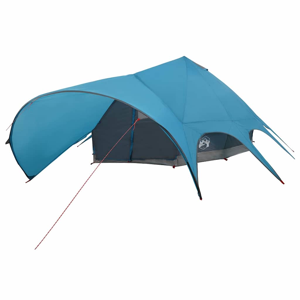 Teepee palapinė su stogu Mėlyna ir Pilka 600 x 600 x 347 cm