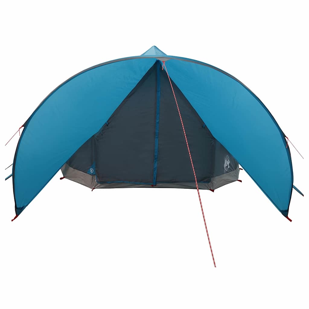 Teepee palapinė su stogu Mėlyna ir Pilka 600 x 600 x 347 cm