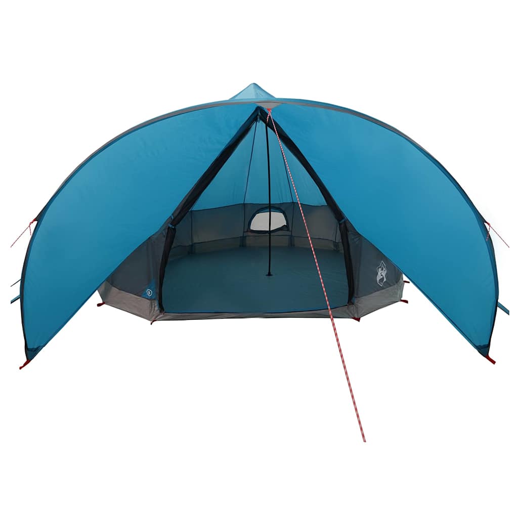 Teepee palapinė su stogu Mėlyna ir Pilka 600 x 600 x 347 cm