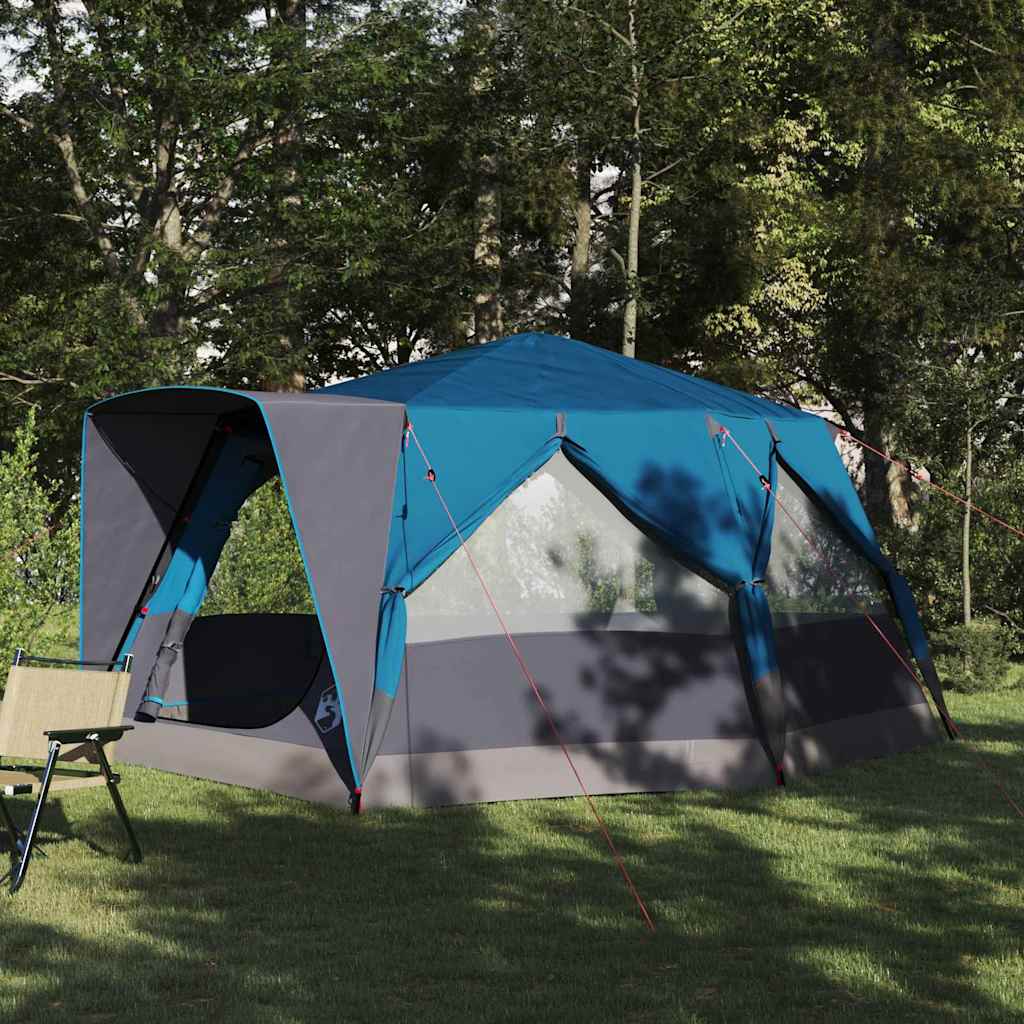 Nojumes telts ar jumtu ar uzglabāšanas vietu zila 400 x 350 x 212 cm
