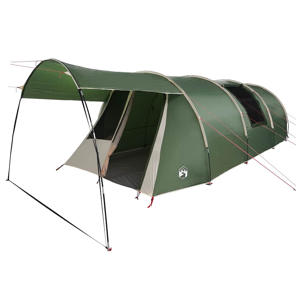 Tunnel Tent with Canopy Green and White 740 x 370 x 220 cm