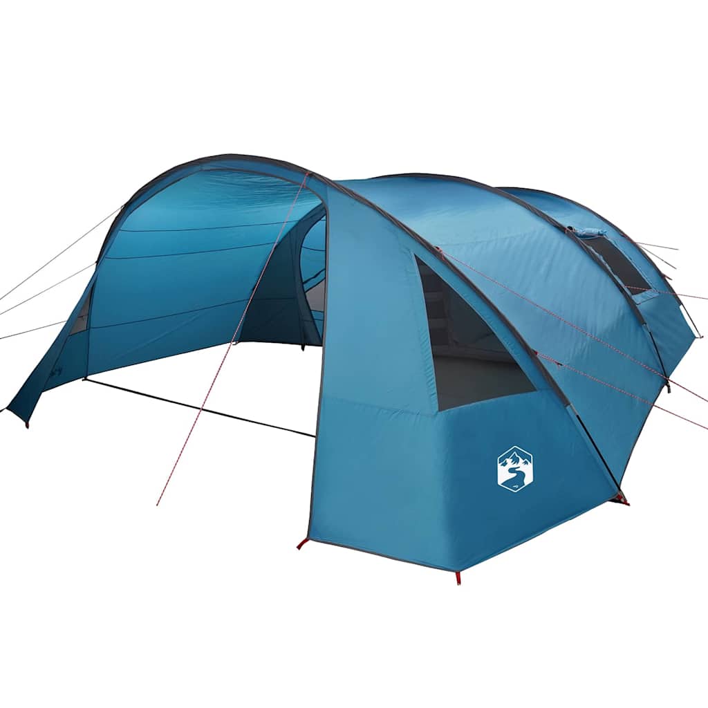 Tunnel Tent with Roof Blue and Grey 700 x 590 x 215 cm