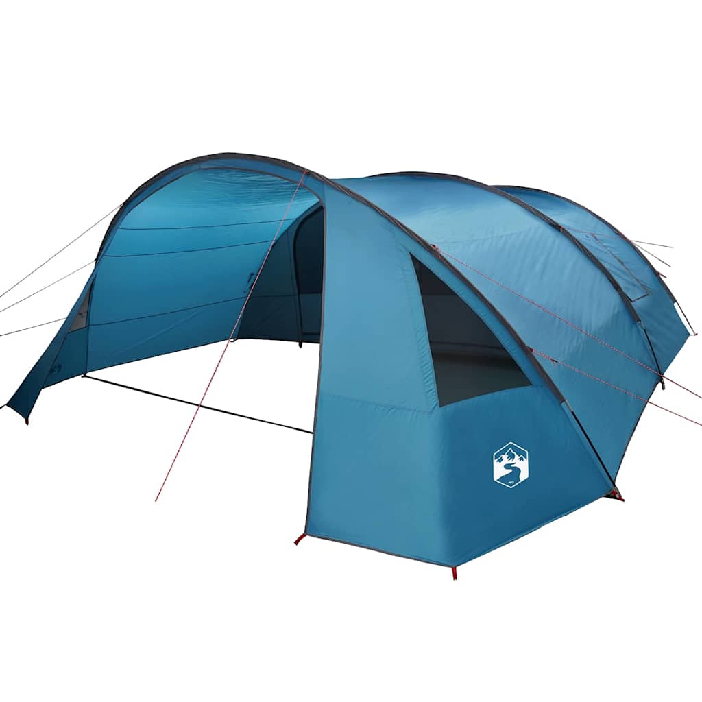 Tunnel Tent with Roof Blue and Grey 700 x 590 x 215 cm