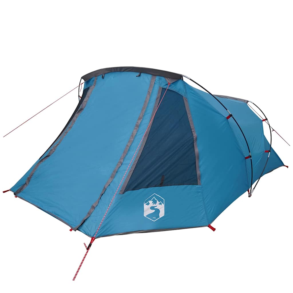 Tunnel Tent with Roof Blue and Grey 328 x 228 x 115 cm
